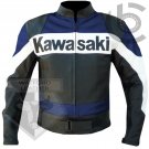 KAWASAKI 2020 SPORTS MOTORCYCLE MOTORBIKE BLUE COWHIDE LEATHER ARMOURED JACKET KAWASAKI 2020 SPORTS MOTORCYCLE MOTORBIKE BLUE COWHIDE LEATHER ARMOURED JACKET