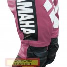 YAMAHA PINK MOTORCYCLE MOTORBIKE BIKER COWHIDE LEATHER RACING ARMOURED PANT YAMAHA PINK MOTORCYCLE MOTORBIKE BIKER COWHIDE LEATHER RACING ARMOURED PANT