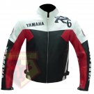 YAMAHA R6 RED MOTORCYCLE MOTORBIKE RACING SPORTS COWHIDE LEATHER ARMOURED JACKET