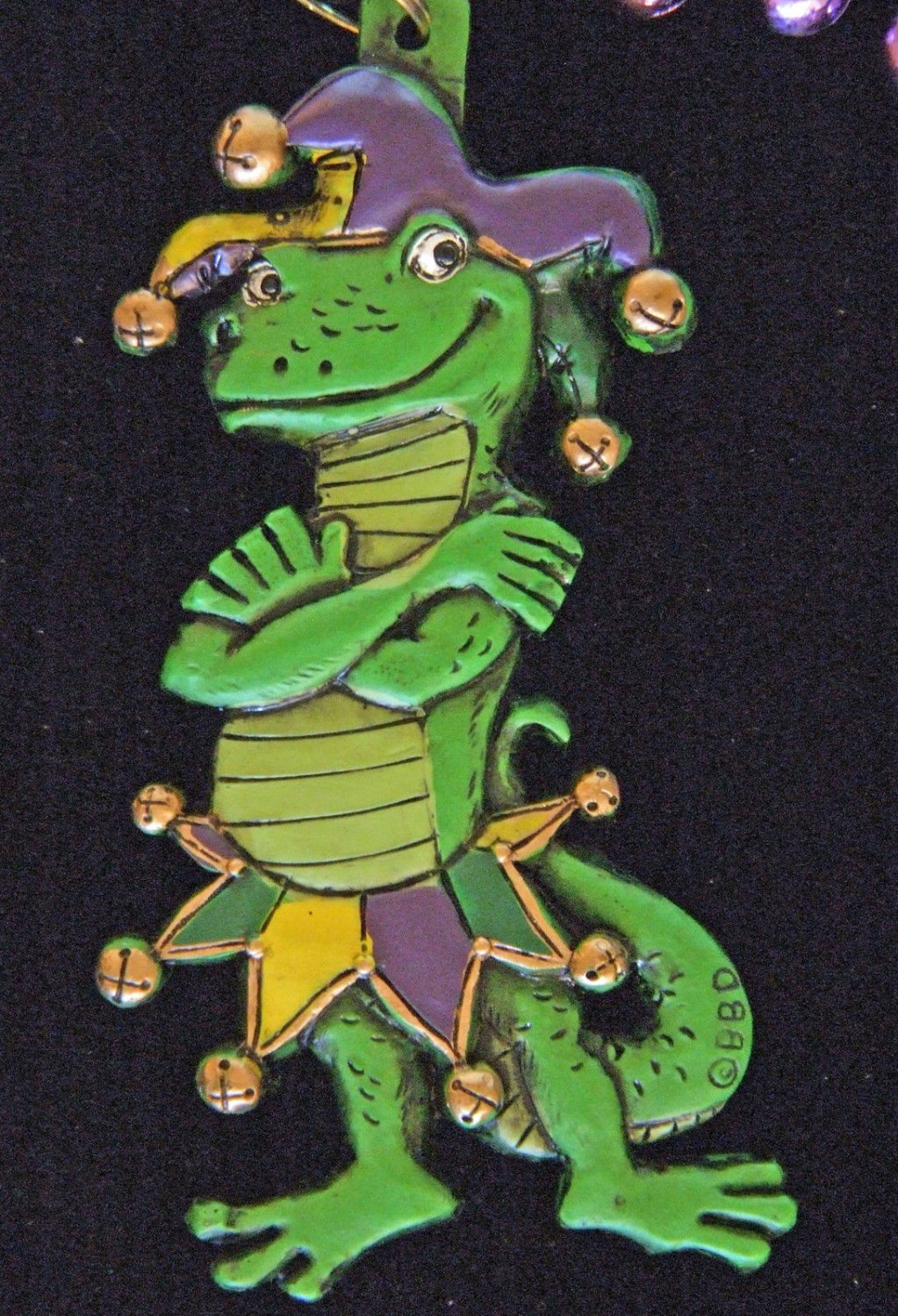 mardi gras alligator beads