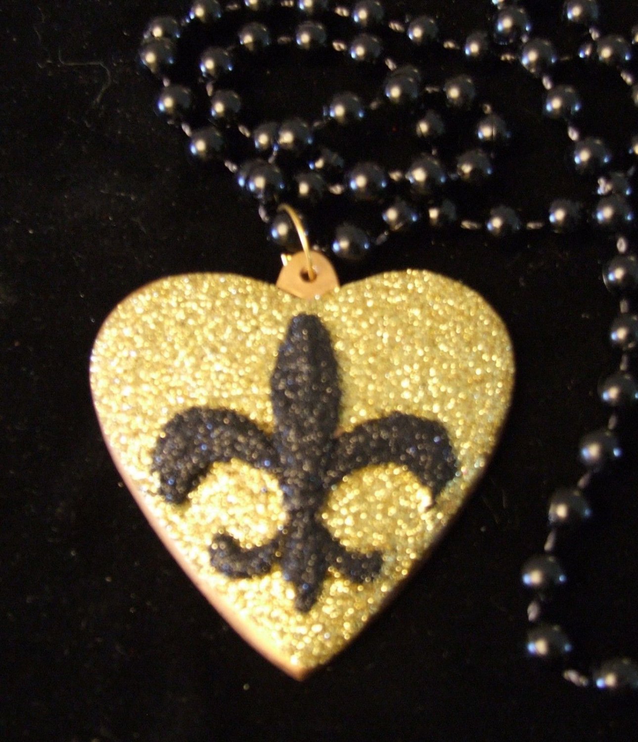 heart necklace mardi gras