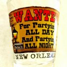 New Orleans SHOT GLASS Shooter Louisiana French Quarter Souvenir Wanted 03