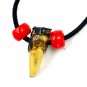 Gator Toe Necklace Red Beads Potion Magic MAGIX Voodoo Cajun Bayou Power Spell