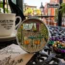 New Orleans French Quarter Glitter Makeup Compact Pocket Mirror Free Ship