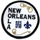 New Orleans LA Embroidered Souvenir Patch Iron On Sew On Fleur De Lis Travel