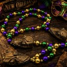 New Orleans Alligator Head Bead Necklace Mardi Gras Gator Cajun Louisiana