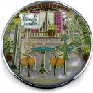 French Quarter Glitter Compact Mirror New Orleans Pocket Makeup Mirror Gift