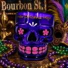 Purple Voodoo Skull Shot Glass 2.5" New Orleans Mardi Gras Barware Souvenir F/S