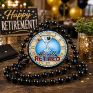 Officially Retired Retirement Party Necklace Mardi Gras Beads Gift FREE SHIPPING