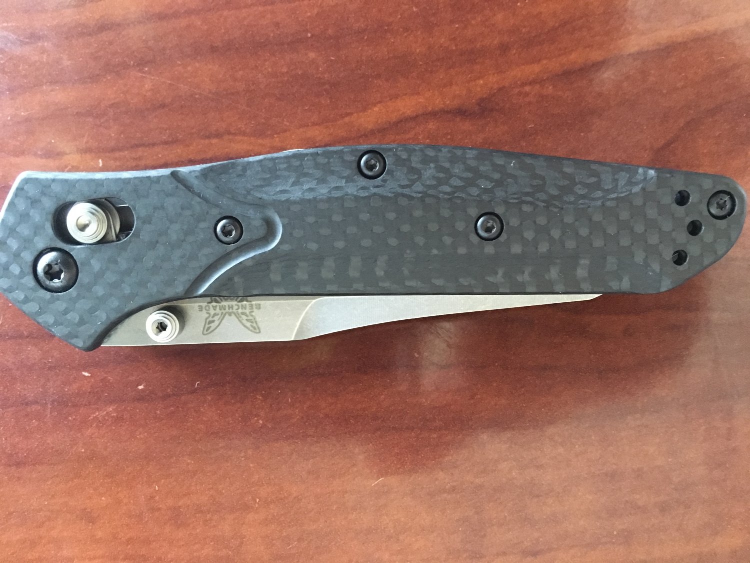 Benchmade 940-1 Osborne Carbon Fiber Scales Plain Edge S90V Blade