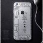 Battery Door pattern Ultrathin Clear case for iphone 6s plus / 6 plus 5.5 Transparent Back Cover