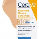 CeraVe Hydrating Mineral Sunscreen Face Sheer Tint SPF30 1.7fl oz 50mL CeraVe Hydrating Mineral Sunscreen Face Sheer Tint SPF30 1.7fl oz 50mL