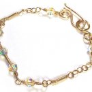 Swarovski Crystal Bracelet with Gold - B161