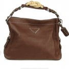 Prada Handbag BR3464 Brown Leather