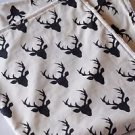 Handmade Baby Minky Toddler Woodland Deer Head Crib Receiving Stroller Blanket