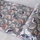 Handmade MINKY Baby Toddler Girls Gray Bird Crib Receiving Stroller Blanket