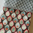 Handmade MINKY Baby Toddler Girls TEAR DROP Crib Receiving Stroller Blanket