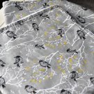 Handmade MINKY Baby Toddler Girl Gray BIRD Crib Receiving Stroller Blanket