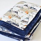 Handmade Baby Minky Teepee Blanket Crib Cot Stroller Blanket Receiving Blanket