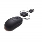 Portable Optical Mouse Retractable Cable Computer Laptop