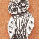 Sterling Silver Antiqued Owl Charm