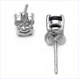 Lovely Sterling Silver Genuine Sapphire Earrings