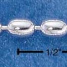 Sterling Silver Oval Bead Chain 3mm wide 18 inches long