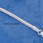 Sterling silver 2mm wide Omega chain 18 inch necklace
