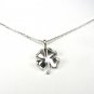 Lucky Sterling Silver Four Leaf clover Pendant/Necklace with 18 inch Chain