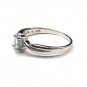 Sterling silver ring with a BLUE TOPAZ stone size 7