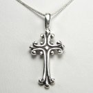 Beautiful Sterling Silver Cross and chain necklace