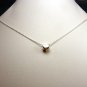 Cute Sterling Silver Heart Slider Charm