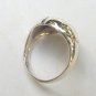 Adorable Sterling Silver Sleeping Cat Ring Size 8