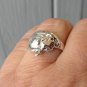 Adorable Sterling Silver Sleeping Cat Ring Size 8