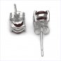 Sterling silver Garnet post earrings