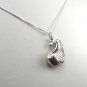 Sterling Silver Swan Pendant and chain Necklace
