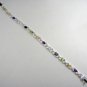 Elegant Sterling Silver 7.5 inch Bracelet with 14 genuine gemstones