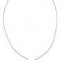 Sterling silver 18 inch chain necklace with engravable dog tag