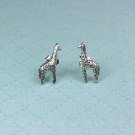 Cute Sterling Silver Giraffe Post Earrings