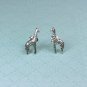 Cute Sterling Silver Giraffe Post Earrings