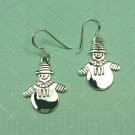 Sterling Silver Snowmen Earrings