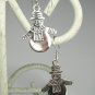 Sterling Silver Snowmen Earrings
