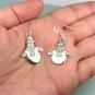 Sterling Silver Snowmen Earrings