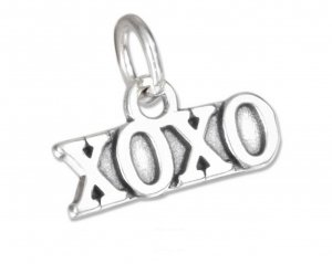 Cute Sterling Silver XOXO Charm