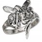 Cute Sterling Silver Ring Featuring a Fairy size 7 1/2