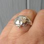 Adorable Sterling Silver Sleeping Cat Ring Size 9