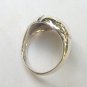 Adorable Sterling Silver Sleeping Cat Ring Size 9