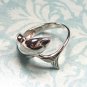 Awesome Sterling Silver Dolphin Wrap Ring Size 8