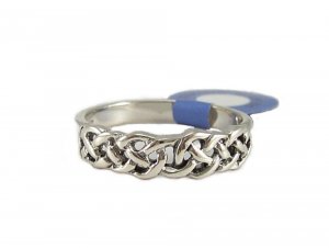 Sterling Silver Celtic Weave Ring Size 6