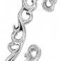 Gorgeous Sterling Silver Antiqued Scroll Design Cuff Bracelet